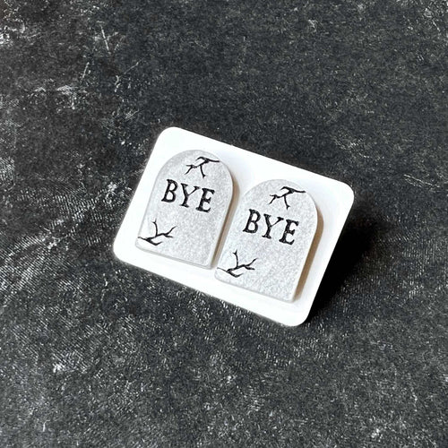 BYE Headstone Stud Earrings