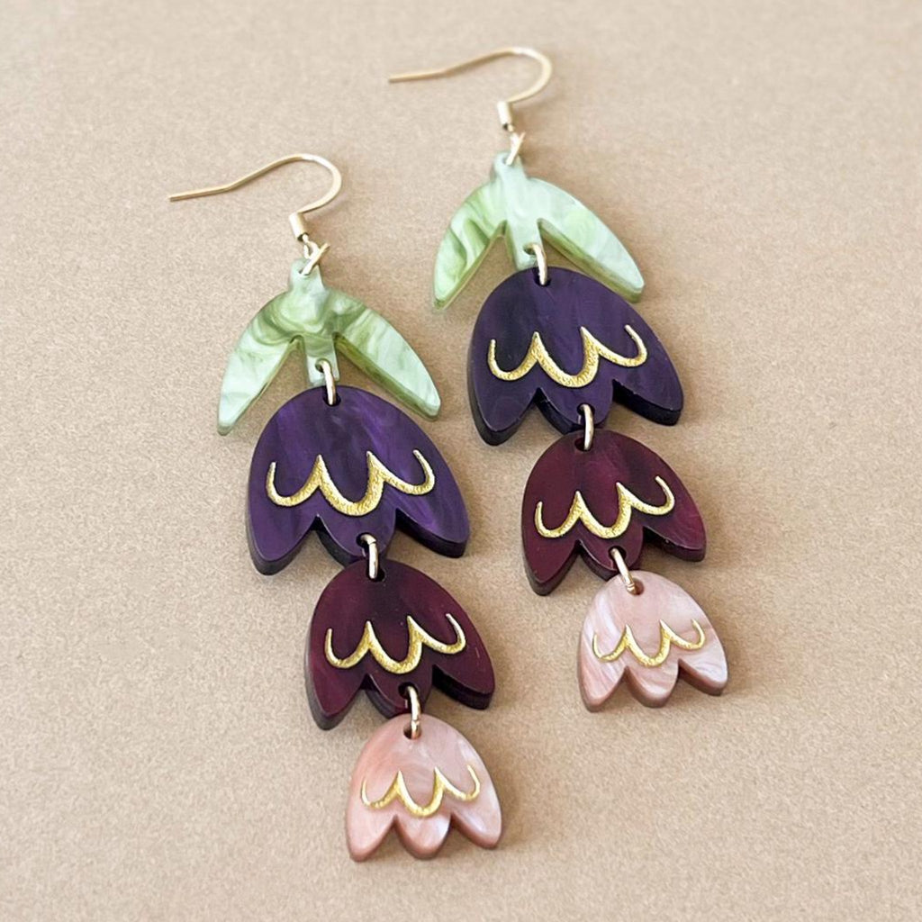 Heirloom Tiered Tulip Earrings