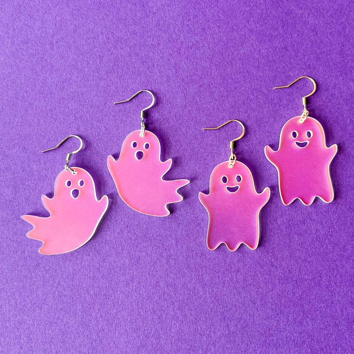 Iridescent Ghost Earrings