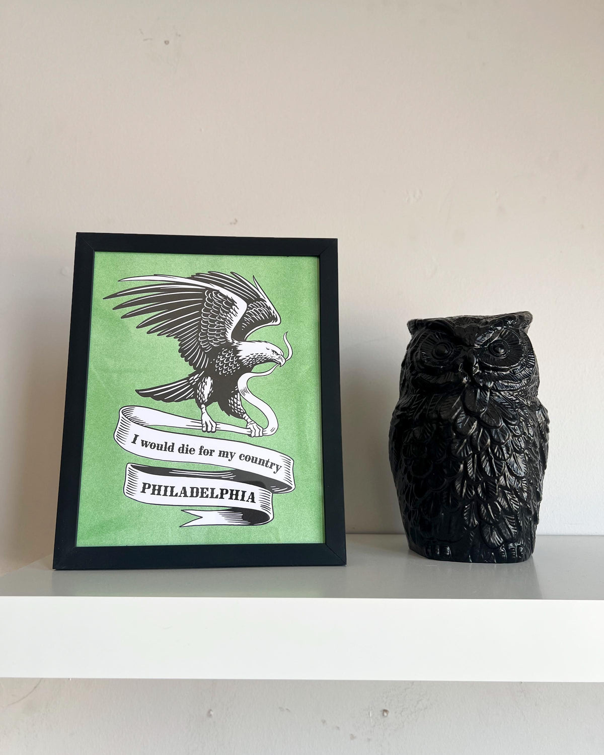 I Would Die for My Country Philadelphia Risograph Print